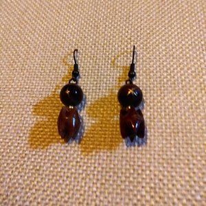 "Nuts over Acorns' Double Round Drop Earrings